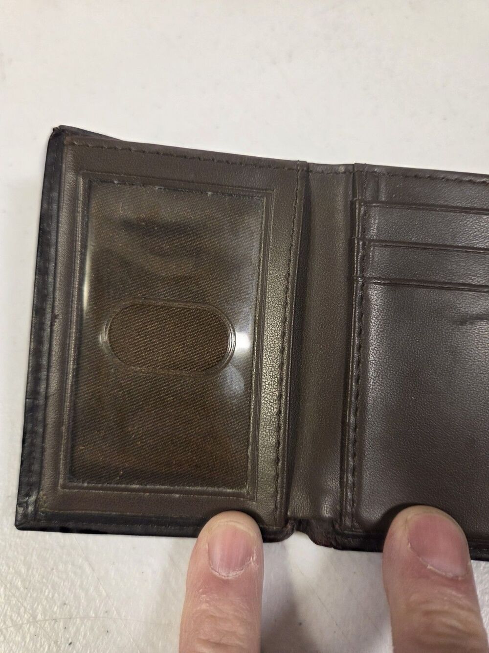 Wrangler Genuine Leather Trifold Wallet Brown Western‎ Embossed Scroll - Picture 7 of 10